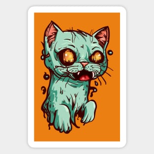 Zombie Cat Magnet